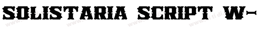 Solistaria Script W字体转换